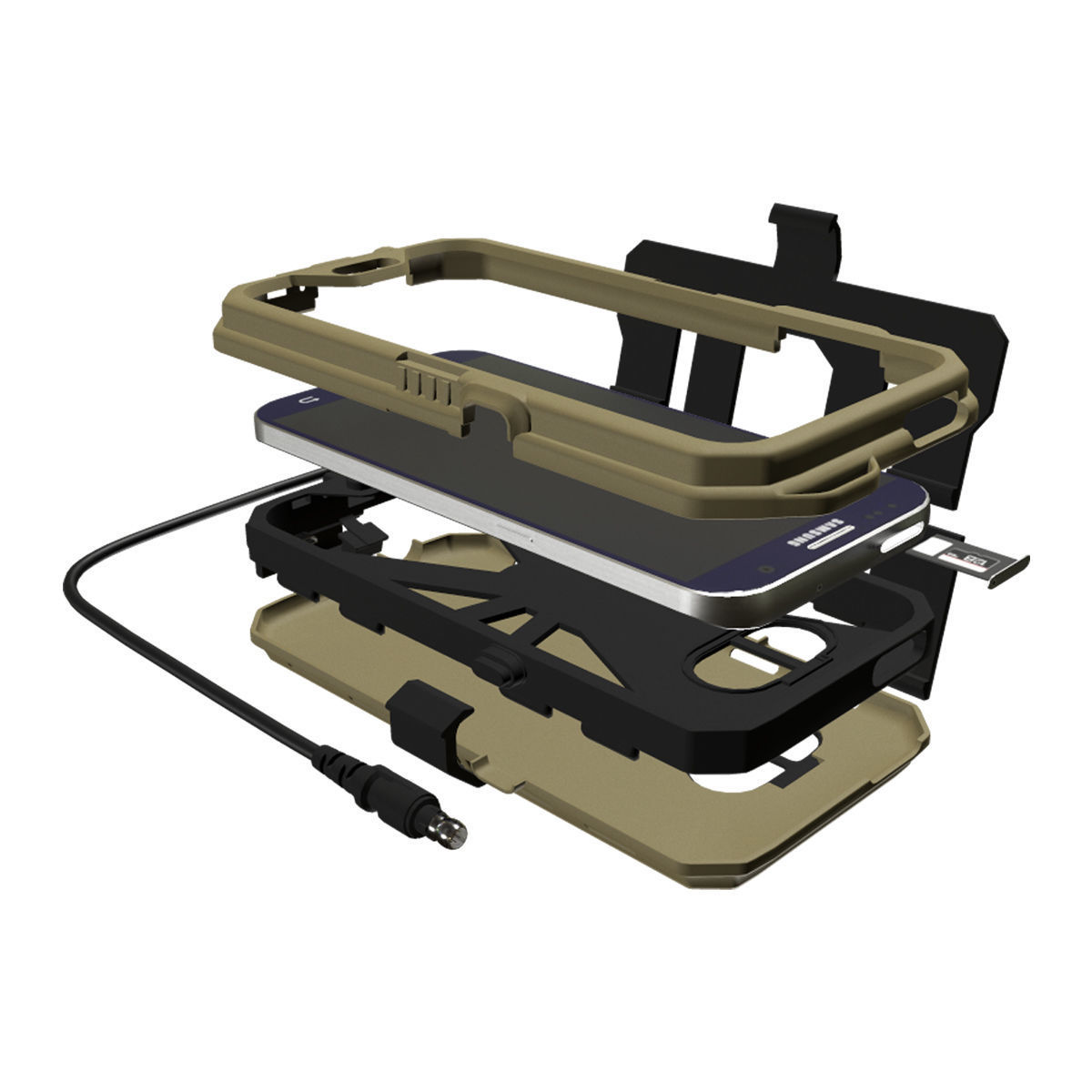 Kagwerks Galaxy S7 Kit Low Poly PBR 3d model Low-poly 3D model_3