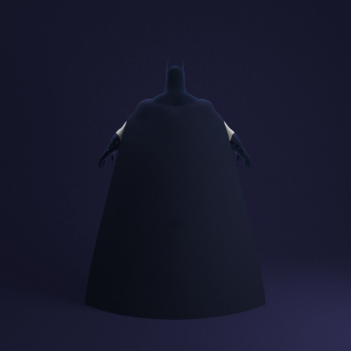 Batman Animated Series Rigged Low-poly 3D model_4