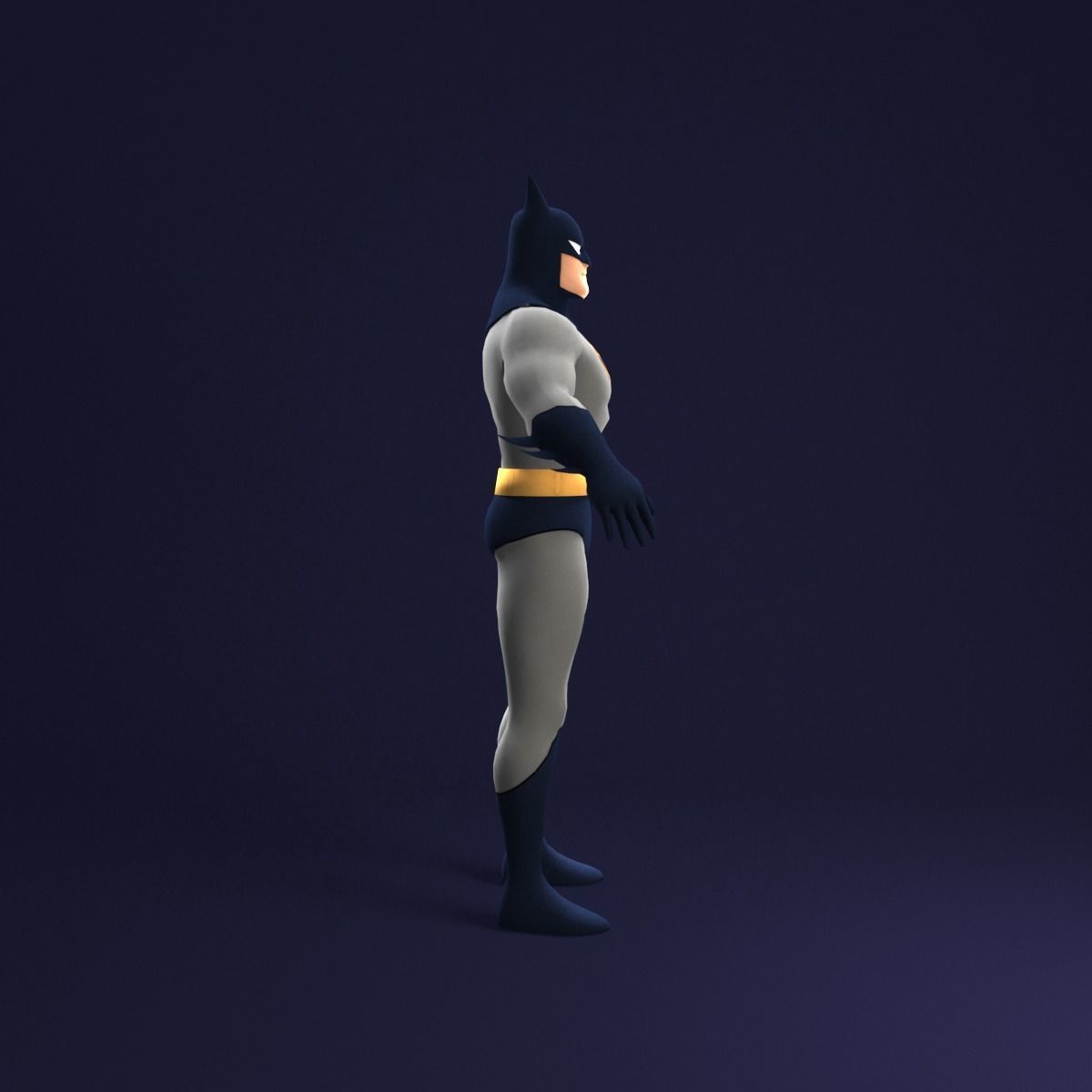 Batman Animated Series Rigged Low-poly 3D model_7