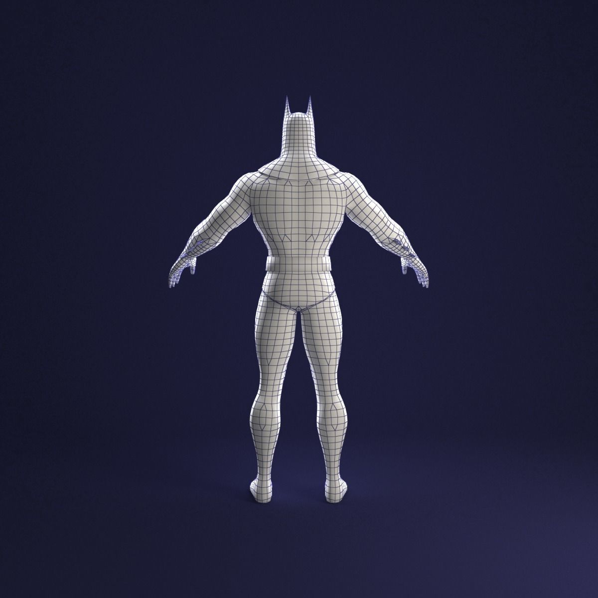 Batman Animated Series Rigged Low-poly 3D model_13