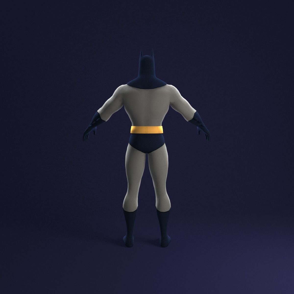 Batman Animated Series Rigged Low-poly 3D model_8