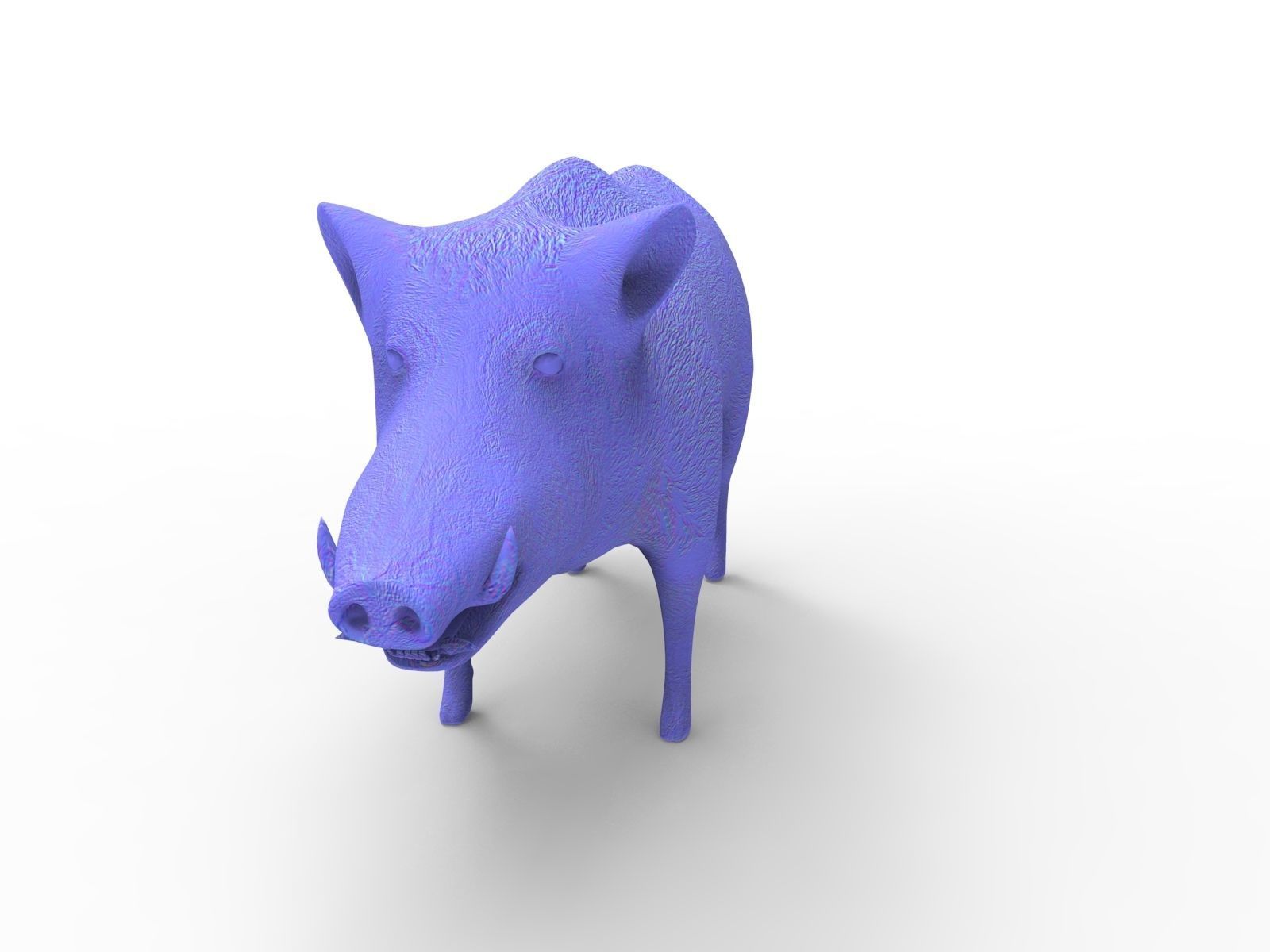 3D Wild Boar Rigged and Animated  Low-poly 3D model_18