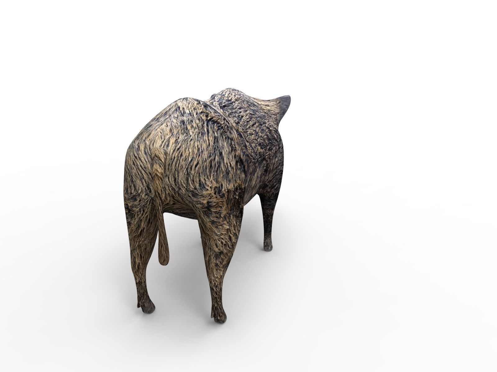 3D Wild Boar Rigged and Animated  Low-poly 3D model_9