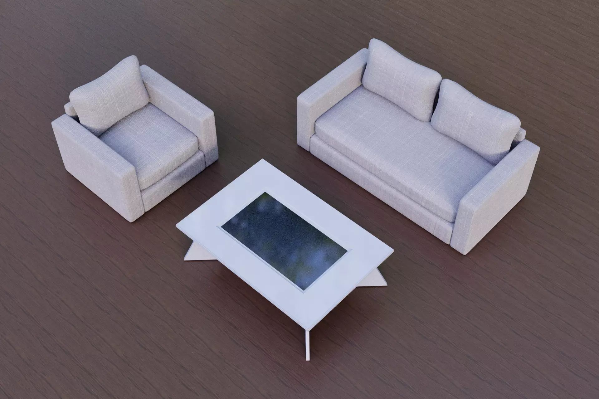 Furniture Pack Low-poly 3D model_0