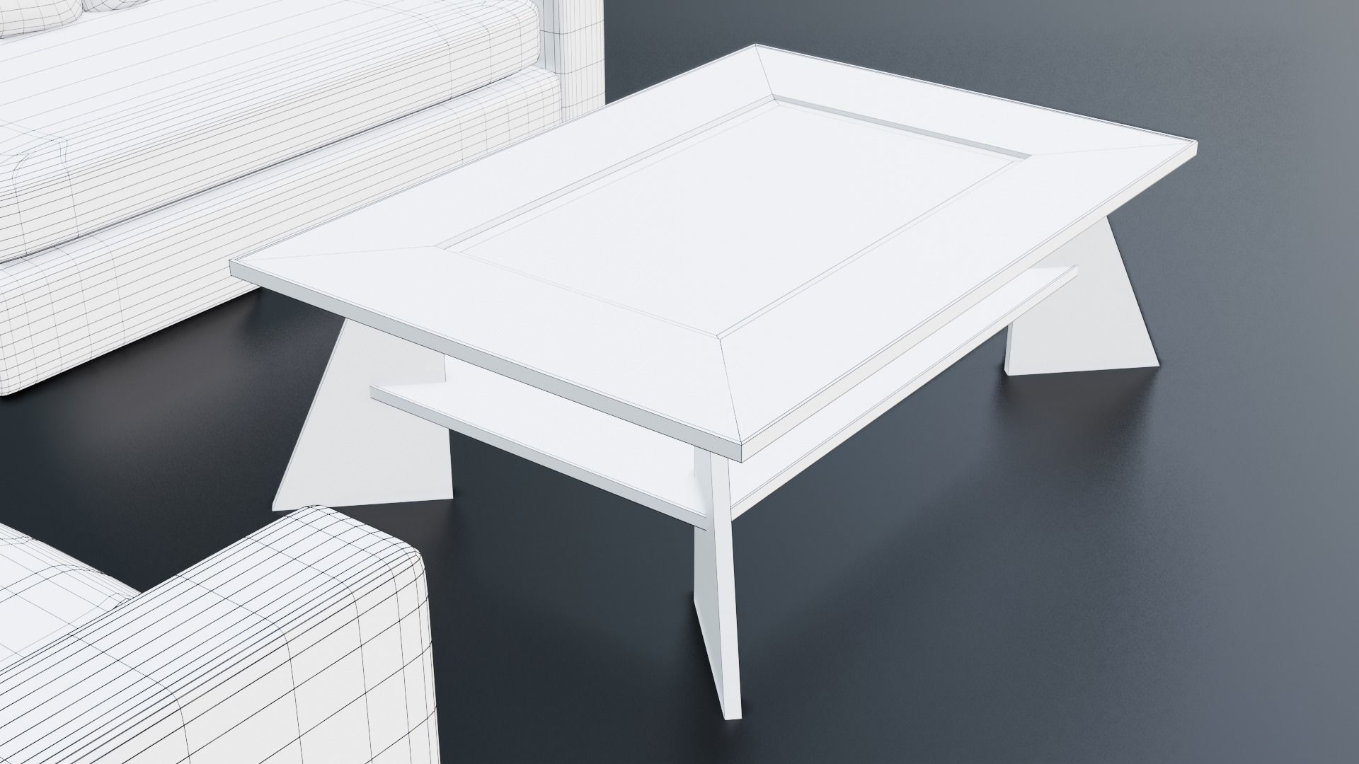 Furniture Pack Low-poly 3D model_32