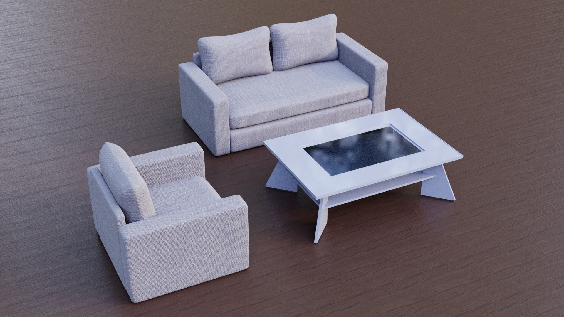 Furniture Pack Low-poly 3D model_12