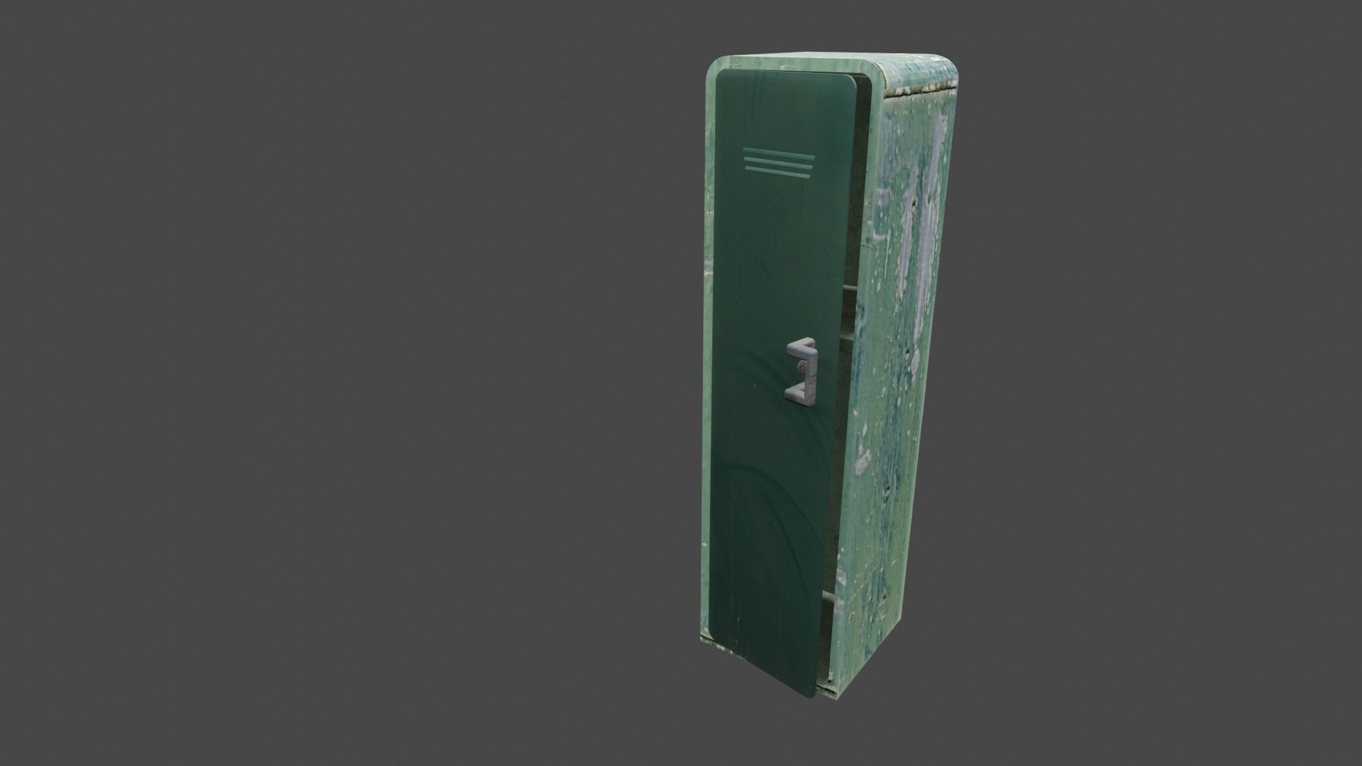 Old Locker Free low-poly 3D model_3