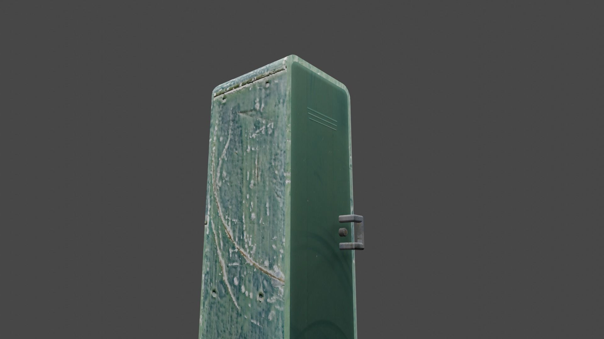 Old Locker Free low-poly 3D model_2