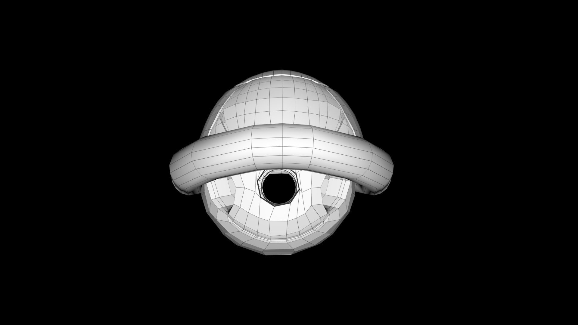 Mario Shell Low-poly 3D model_3