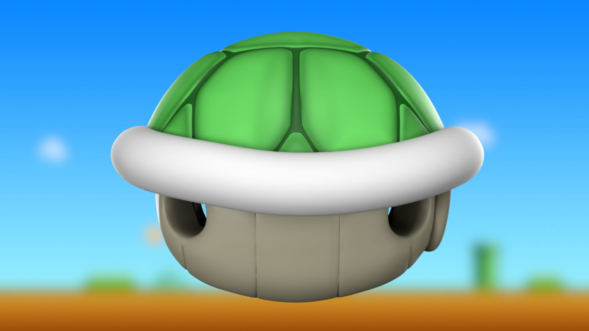 Mario Shell Low-poly 3D model_2