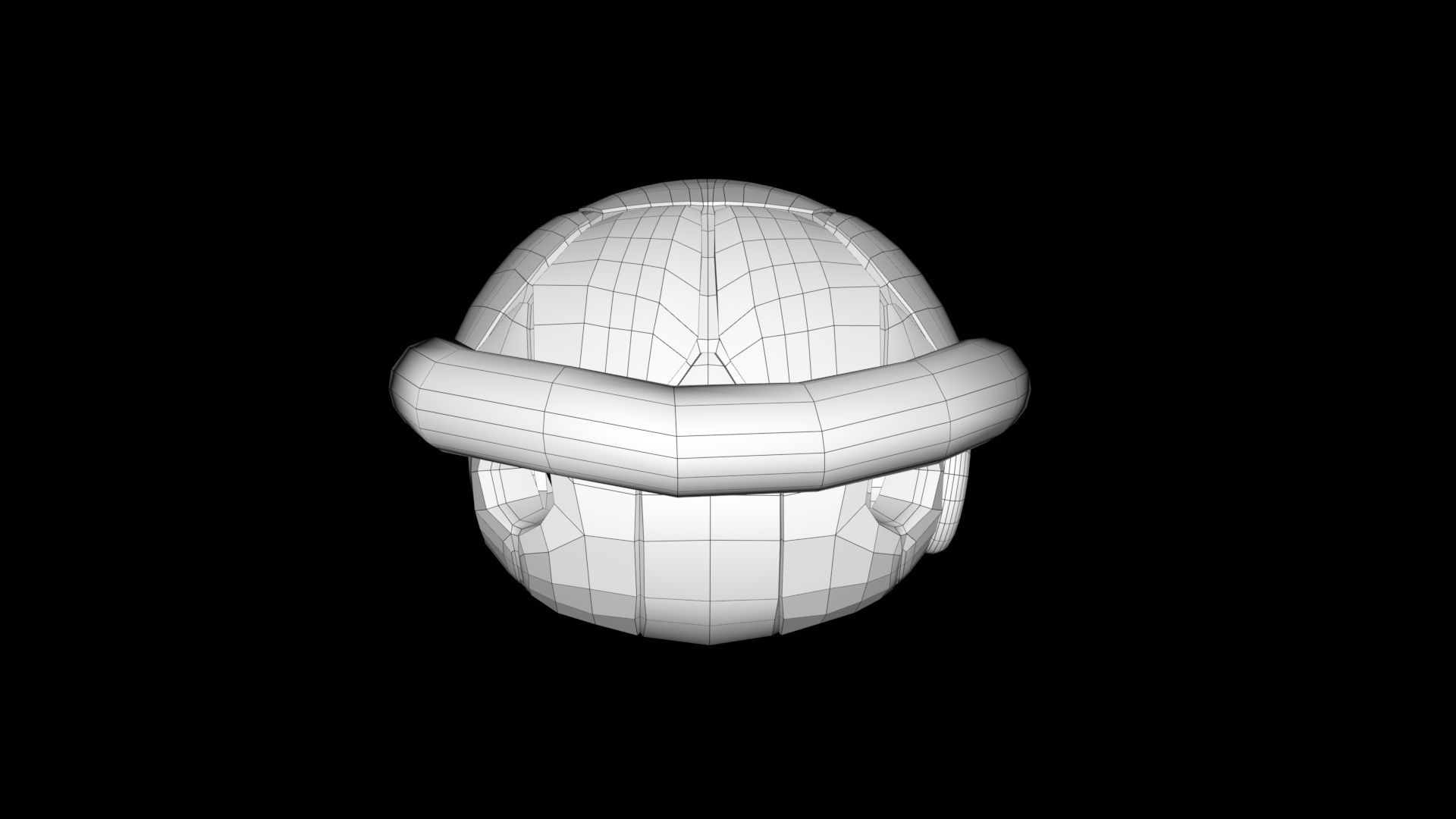 Mario Shell Low-poly 3D model_5