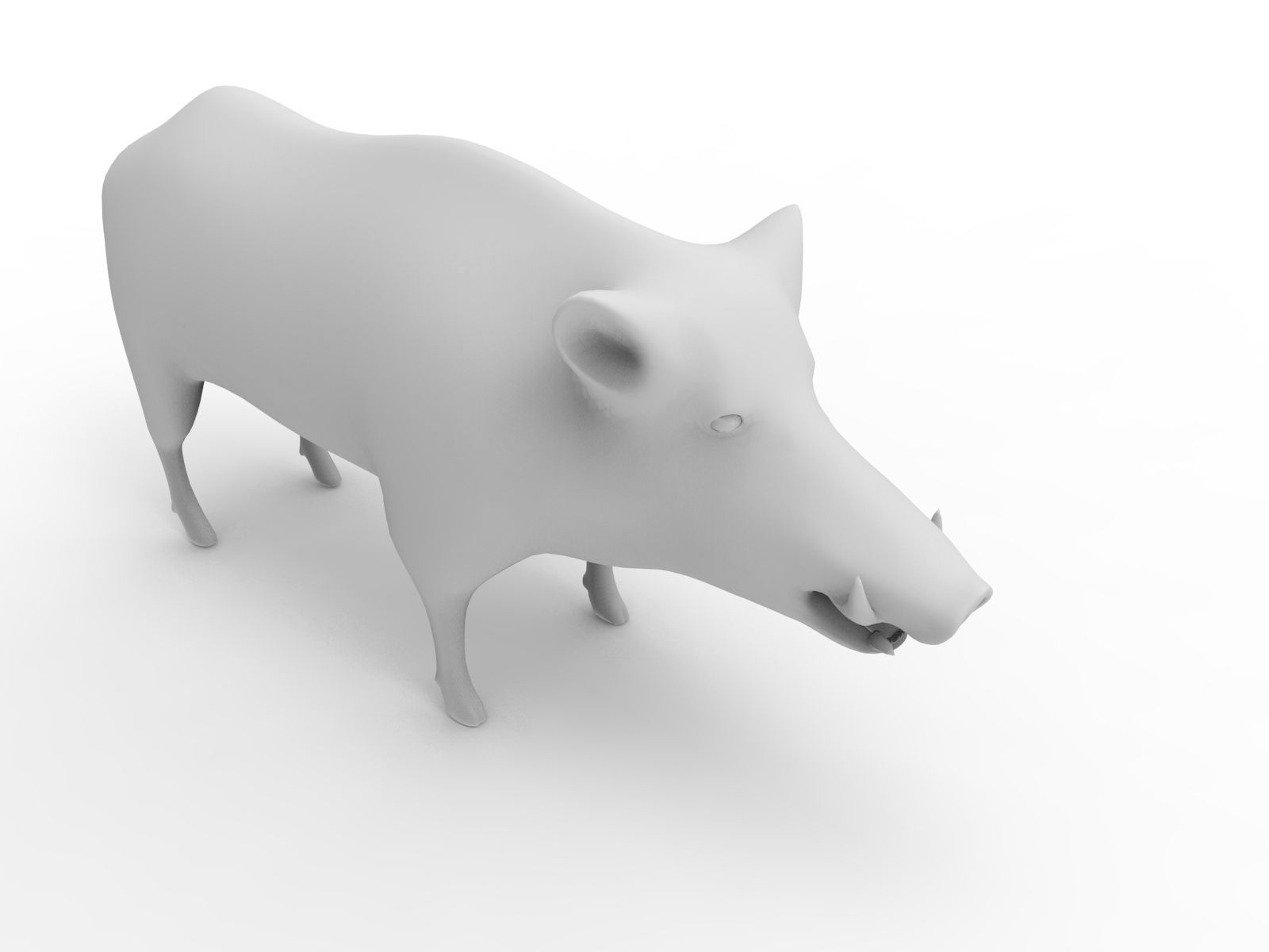 Wild Boar Rigged and Animated 3D Models Low-poly 3D model_17