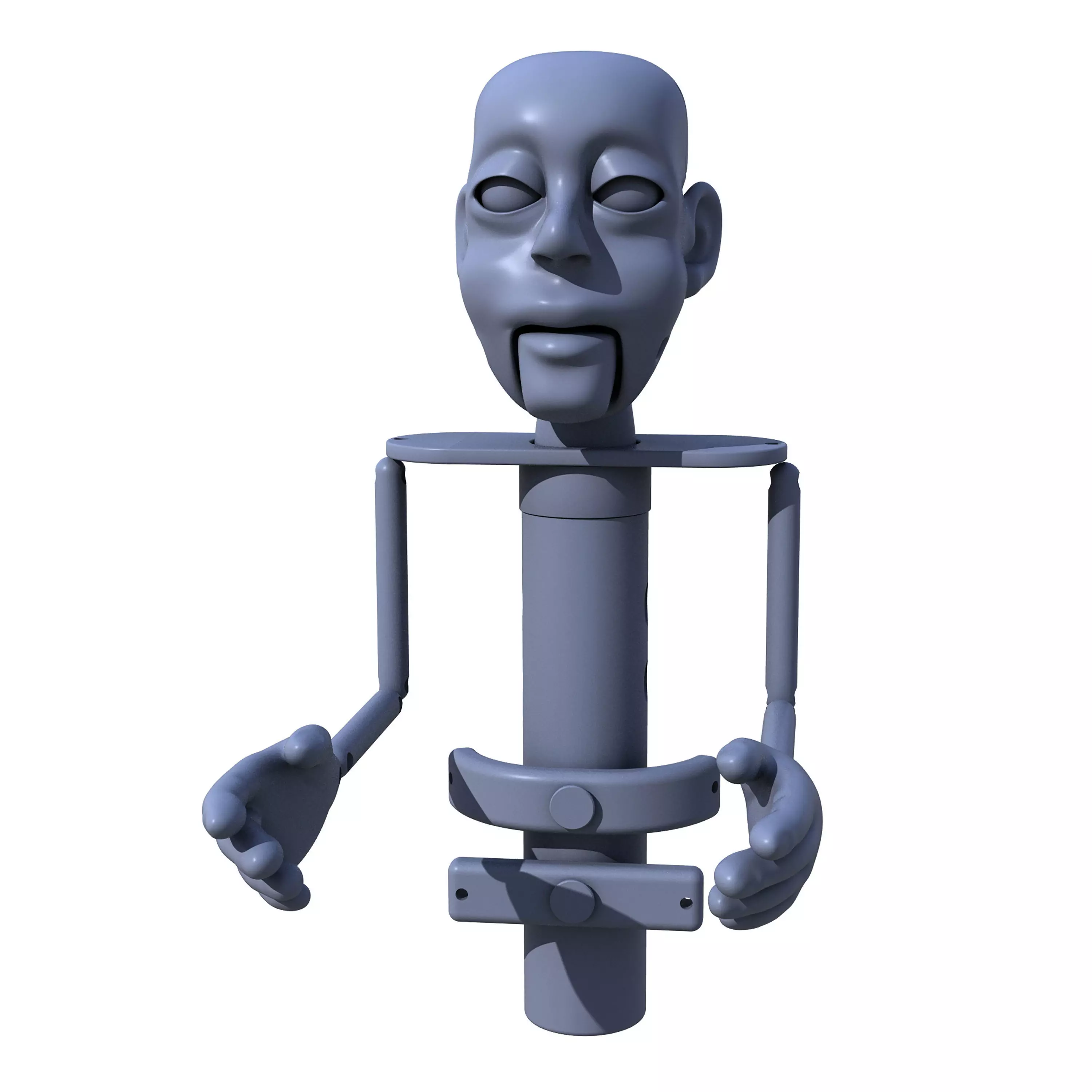 Titere de Varilla 001 Rod Puppet 001 Free 3D print model