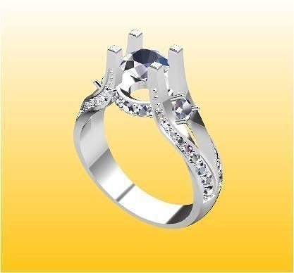 3d jewelry rings 3D print model