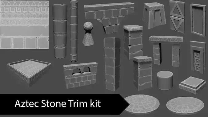 stylized Aztec Stone Trim kit