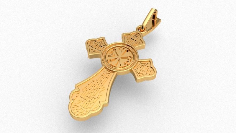 Cross ortodox  3D print model 3D print model_2