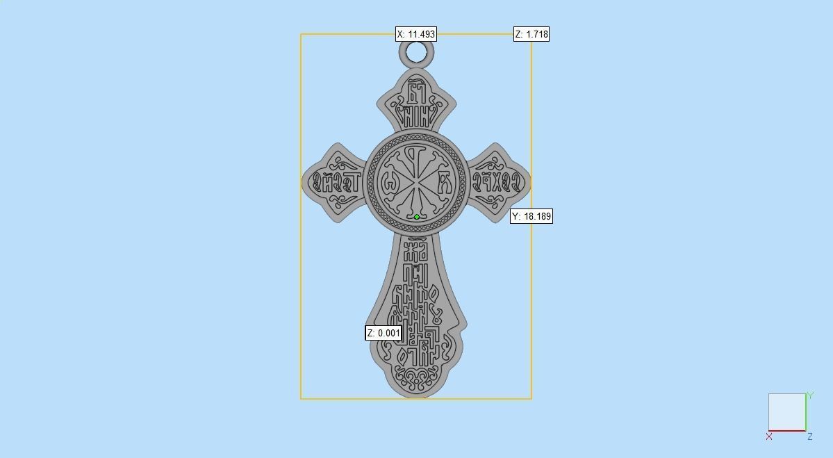 Cross ortodox  3D print model 3D print model_4