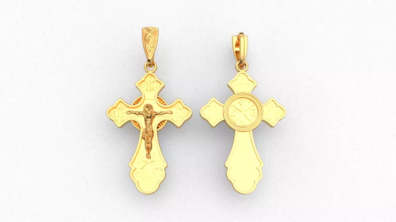 Cross ortodox  3D print model 3D print model_0