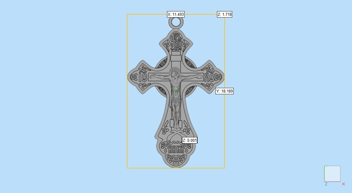 Cross ortodox  3D print model 3D print model_3