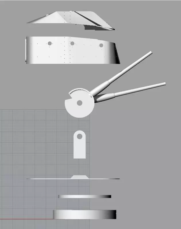 Japanese gun turret  3D print model_0
