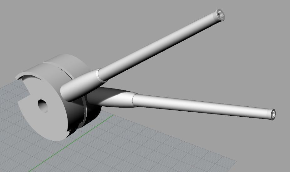 Japanese gun turret  3D print model_5