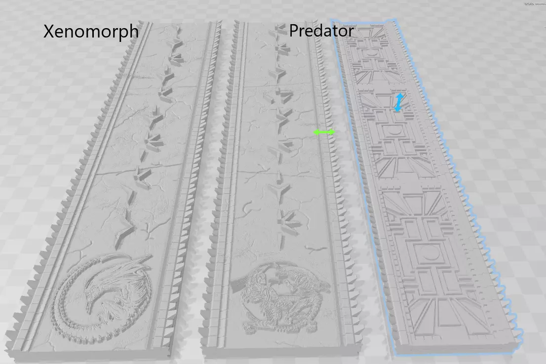 AVP Diorama Element Wall Panels 3D print model