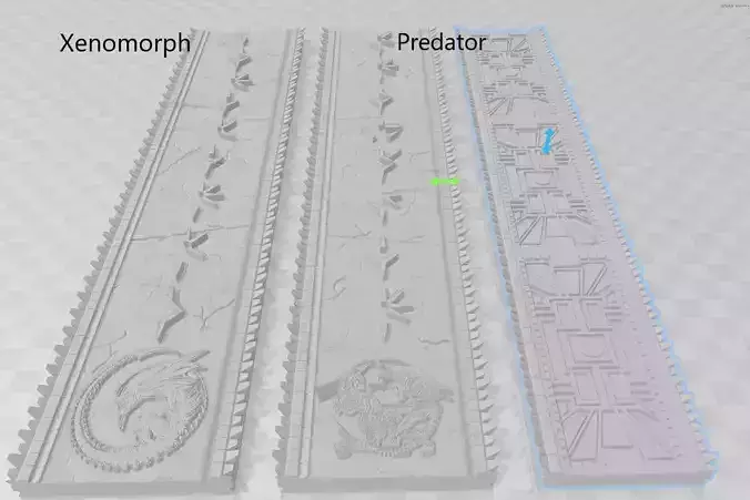 AVP Diorama Element Wall Panels 3D print model