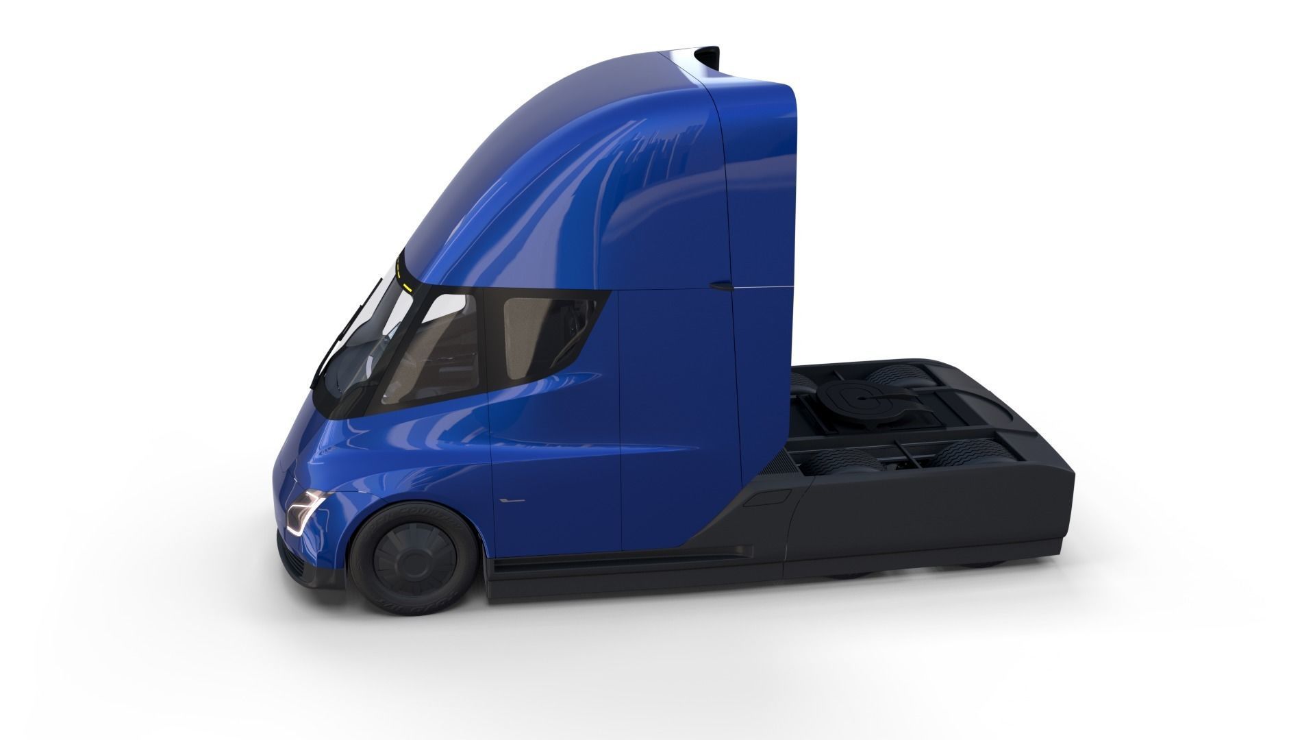 Full Tesla 2020 Vehicle Lineup with interiors and chassis 3D model_51