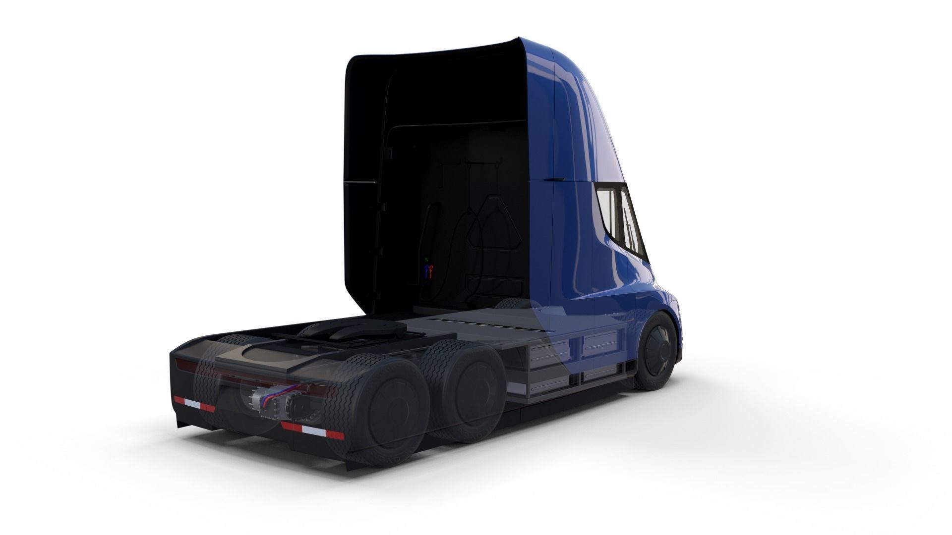 Full Tesla 2020 Vehicle Lineup with interiors and chassis 3D model_50