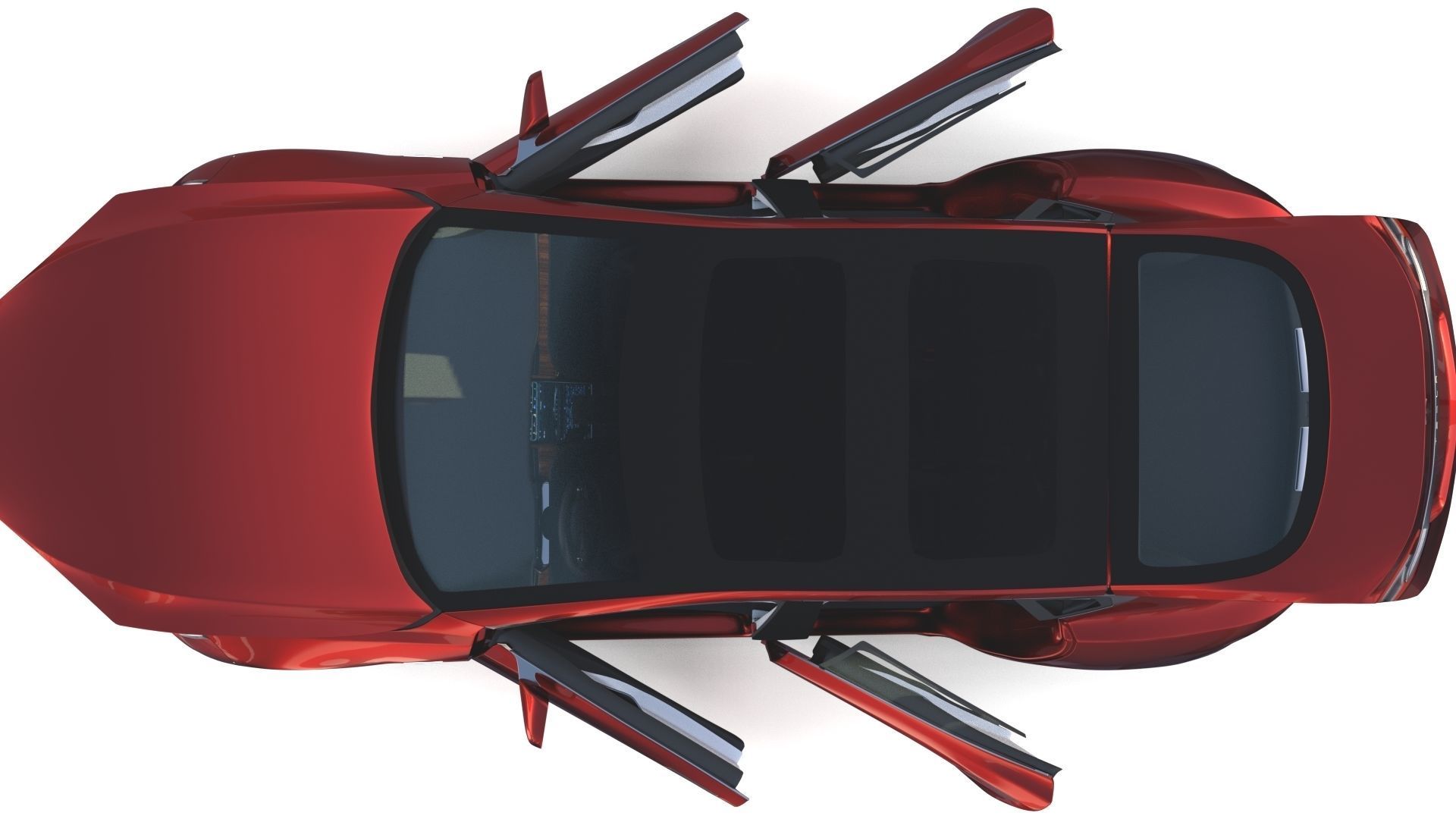 Full Tesla 2020 Vehicle Lineup with interiors and chassis 3D model_14