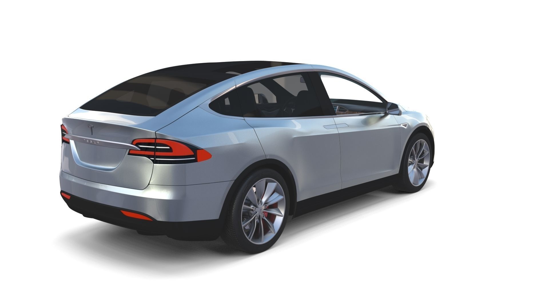Full Tesla 2020 Vehicle Lineup with interiors and chassis 3D model_129