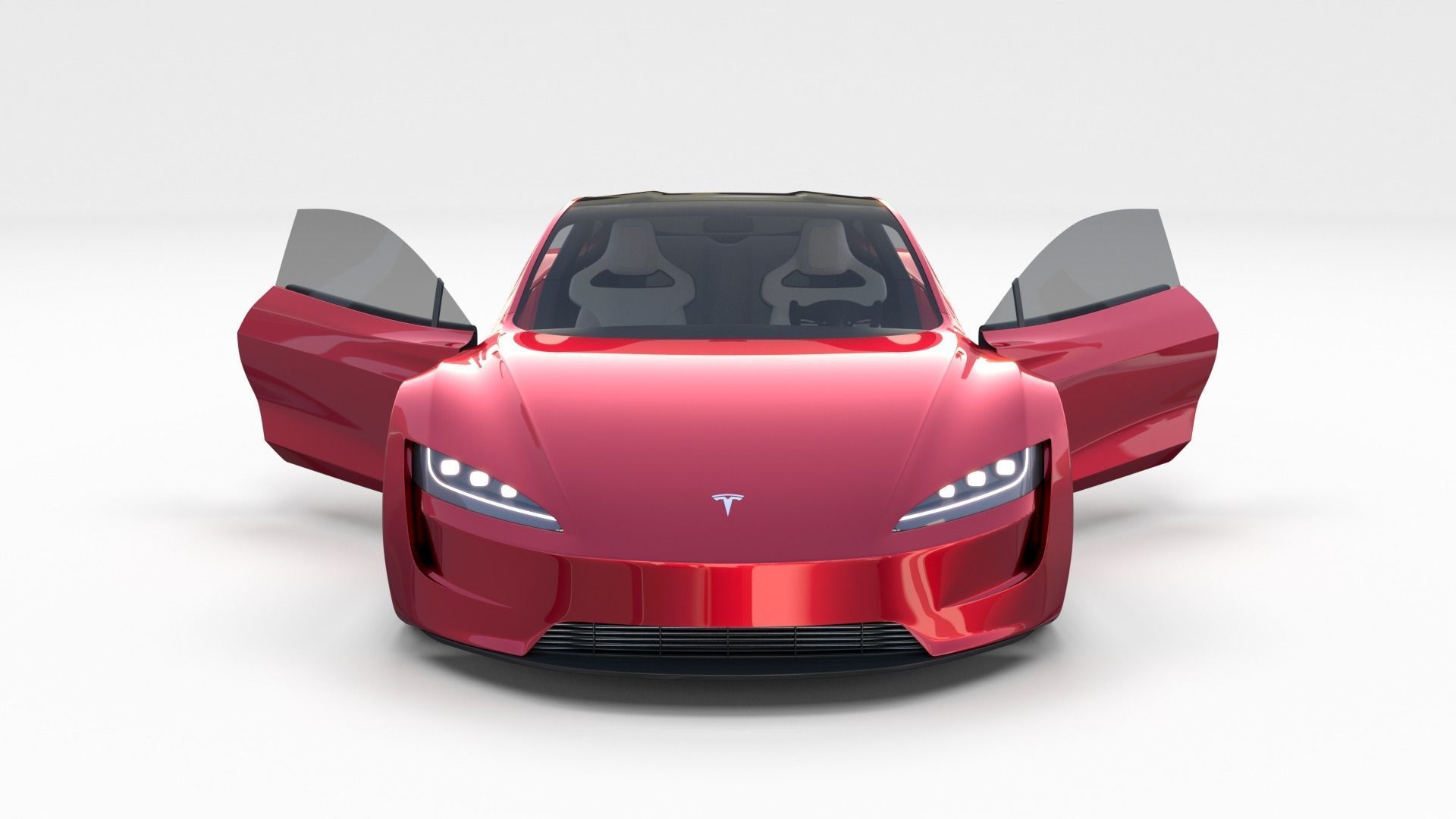 Full Tesla 2020 Vehicle Lineup with interiors and chassis 3D model_39