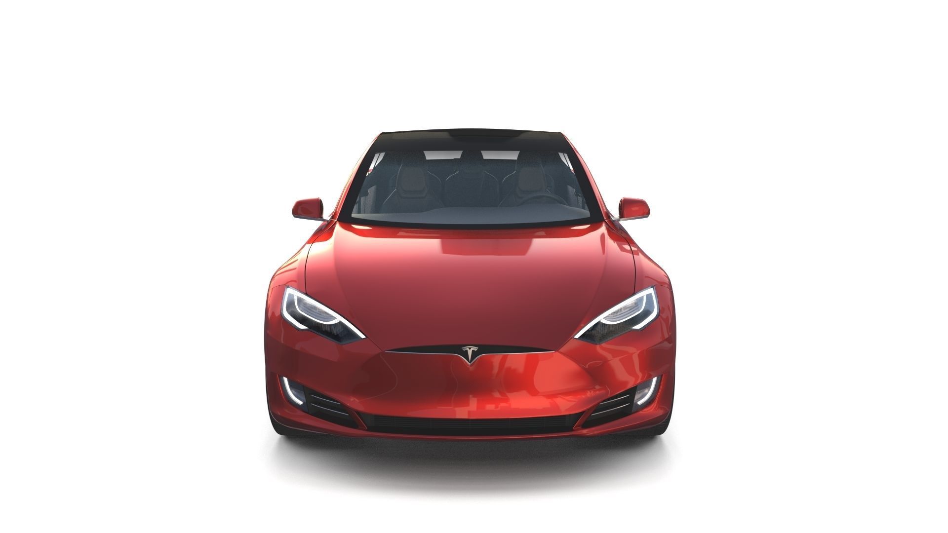 Full Tesla 2020 Vehicle Lineup with interiors and chassis 3D model_70