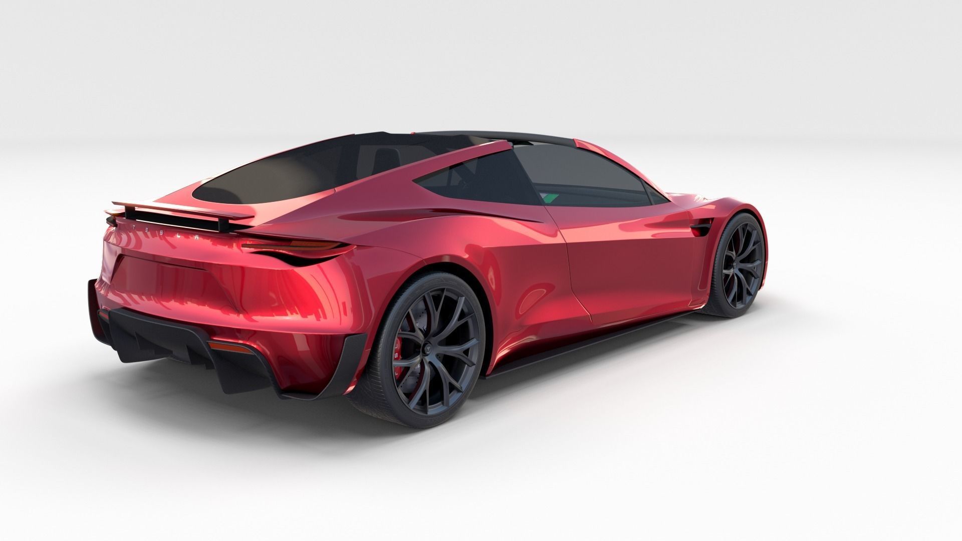 Full Tesla 2020 Vehicle Lineup with interiors and chassis 3D model_46