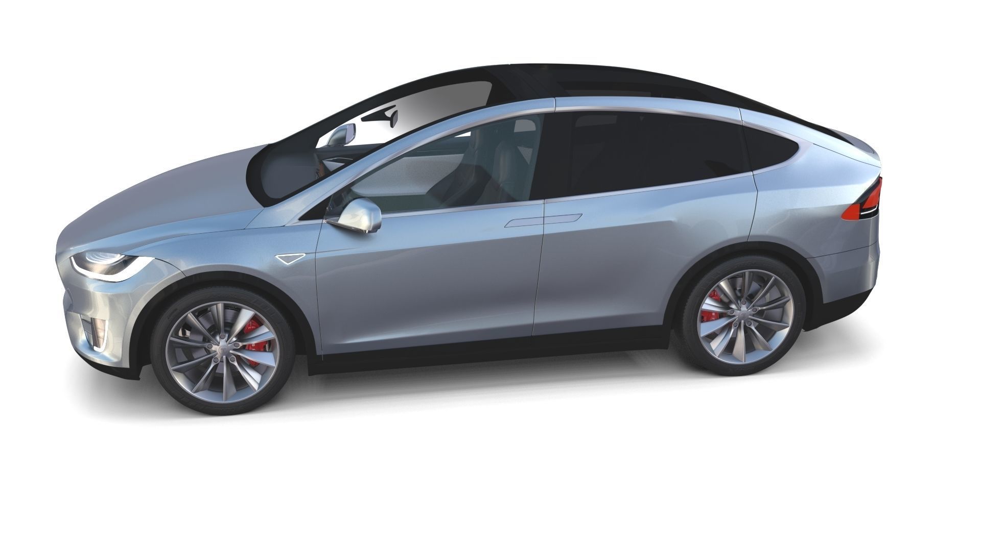 Full Tesla 2020 Vehicle Lineup with interiors and chassis 3D model_131