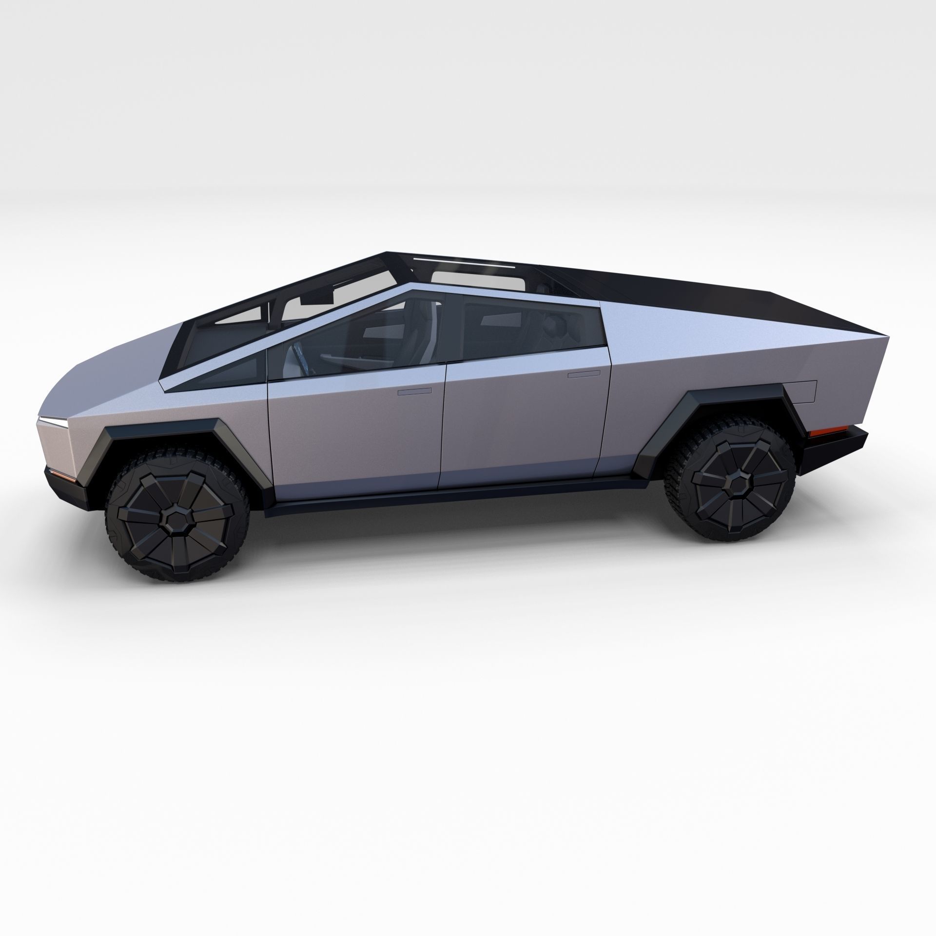 Full Tesla 2020 Vehicle Lineup with interiors and chassis 3D model_95
