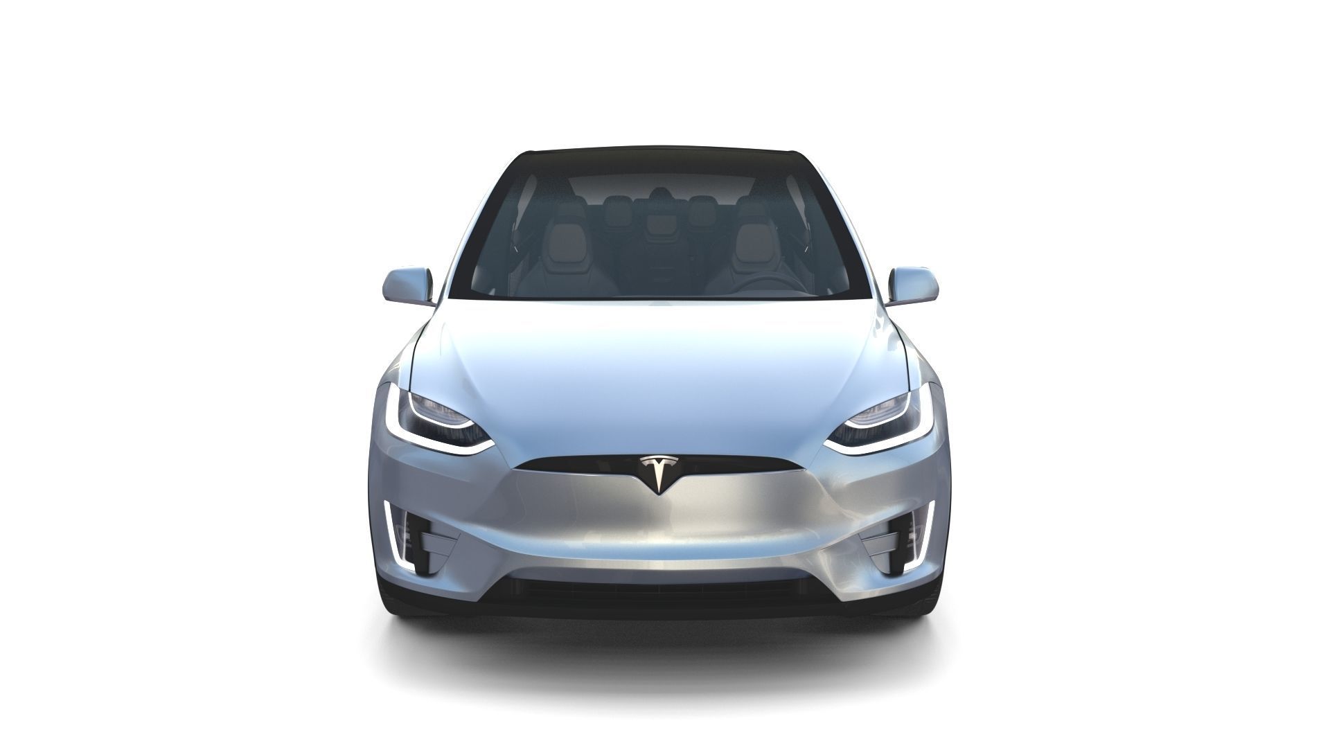 Full Tesla 2020 Vehicle Lineup with interiors and chassis 3D model_75