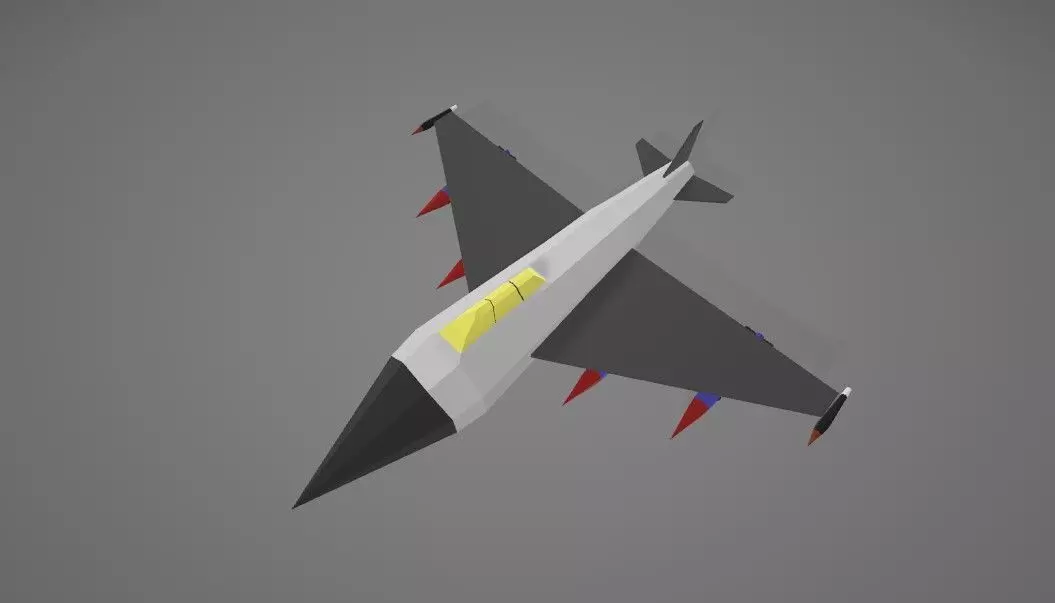 Fighter Jet Plane Free low-poly 3D model