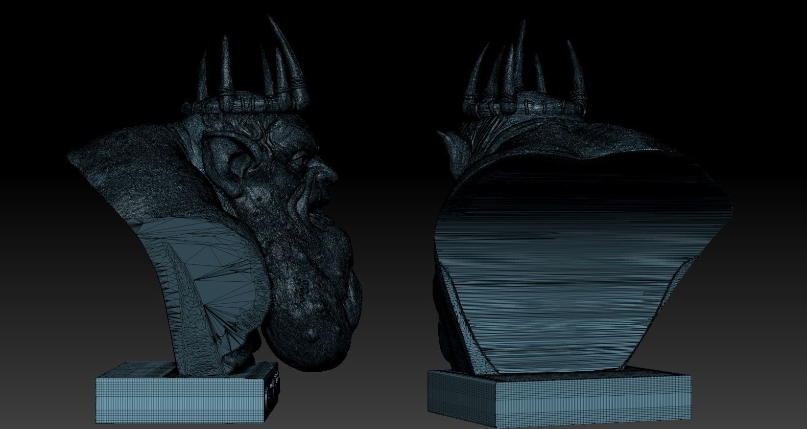 Goblin King Bust  3D print model_11
