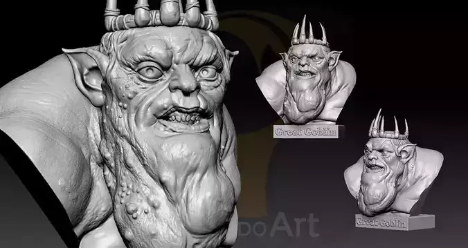 Goblin King Bust 