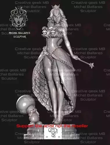Princess Peach by Creative Geek MB 3D print model