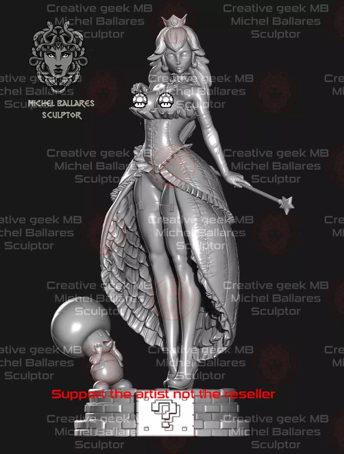 Princess Peach by Creative Geek MB 3D print model_0