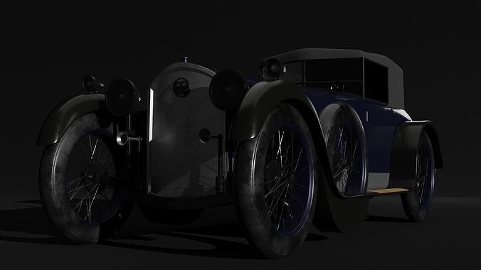 Old Car Free low-poly 3D model