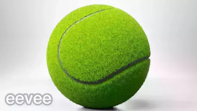 Tennis Ball - Sports equipment - Blender 3D model