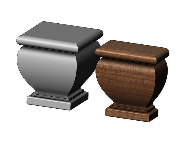 Rectangular Bun Foot N01 Free 3D print model