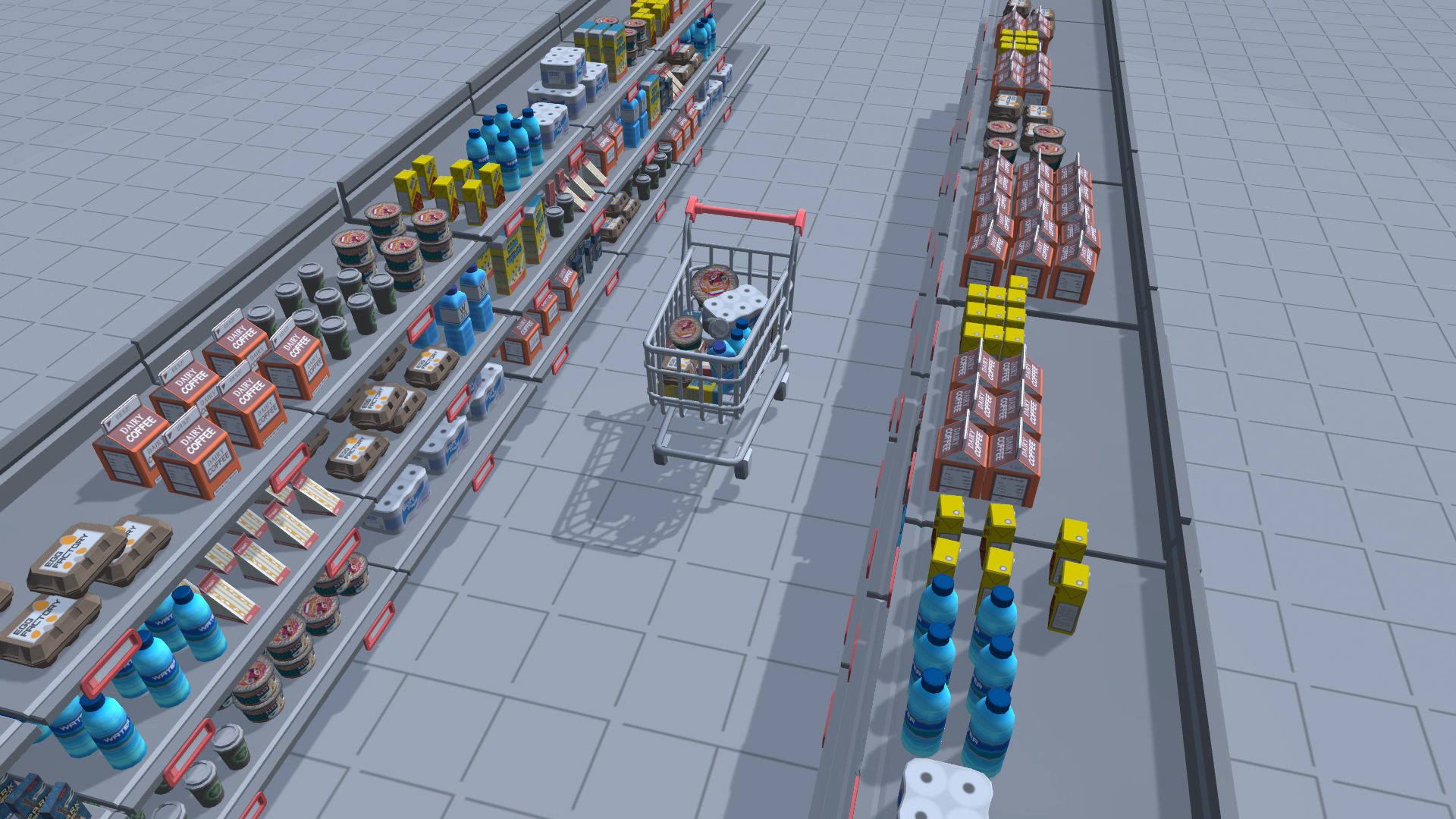 Hyper Casual Supermarket Low-poly 3D model_12