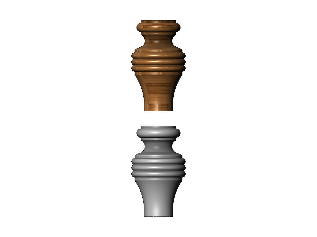 Country French  Foot 3D print model_1