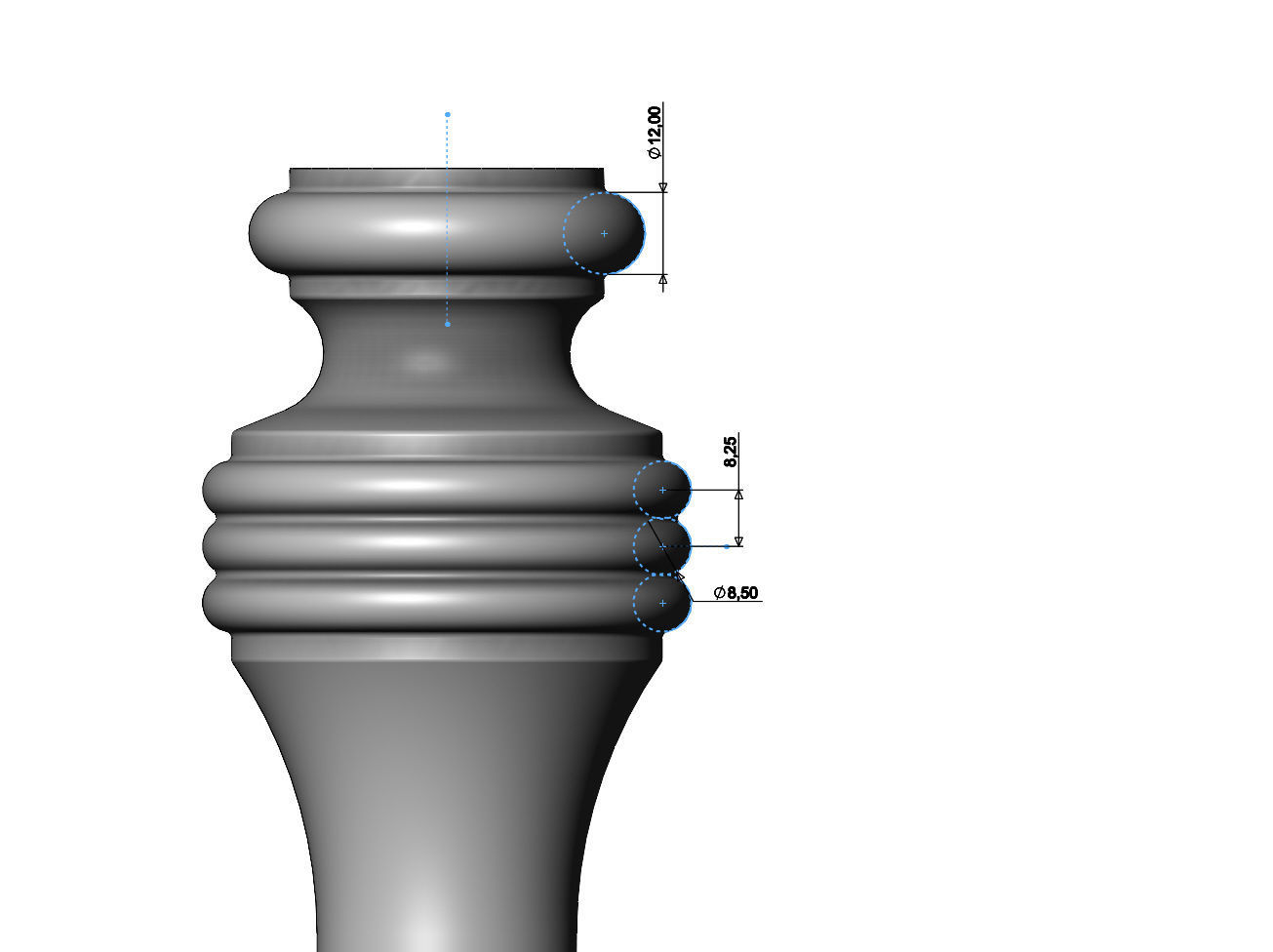 Country French  Foot 3D print model_5