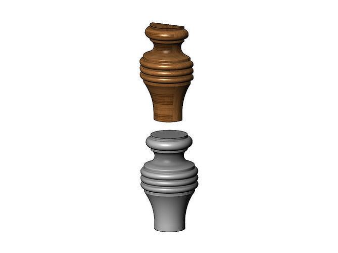 Country French  Foot 3D print model