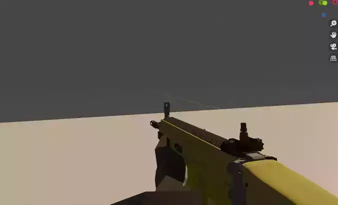 Fps Animated Character With Gun